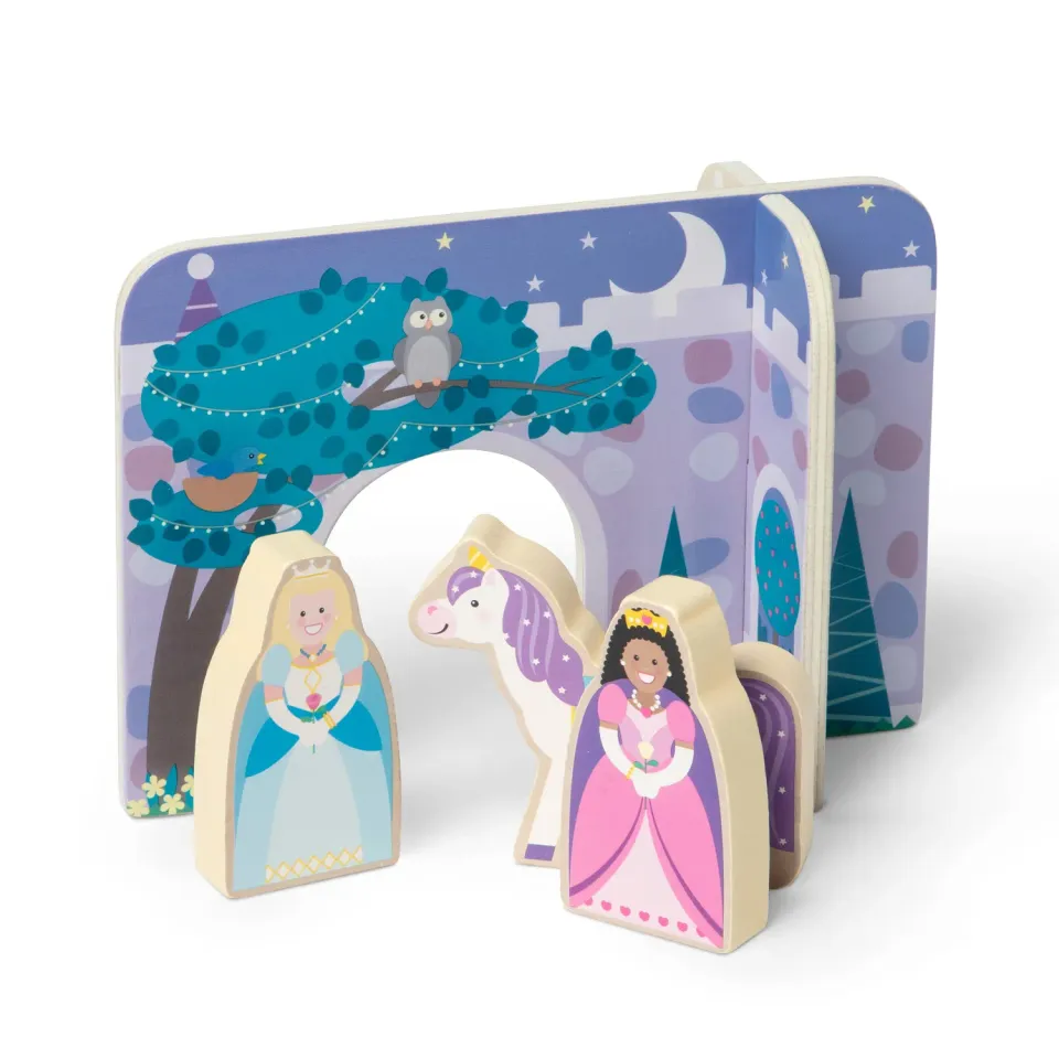 Melissa & Doug Wooden Fairy Tale Spielset Schloss Holz