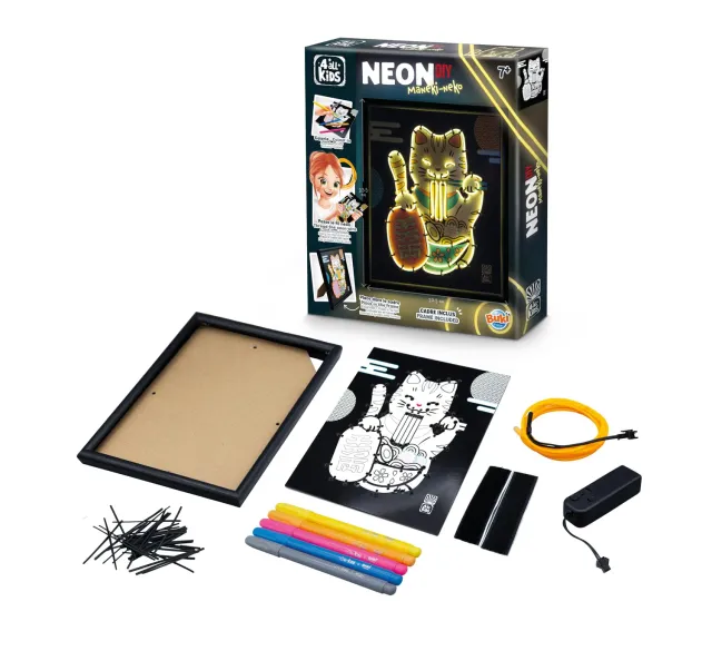 Buki France FK015 Neonrahmen Maneki-Neko DIY-Set 3 Modi