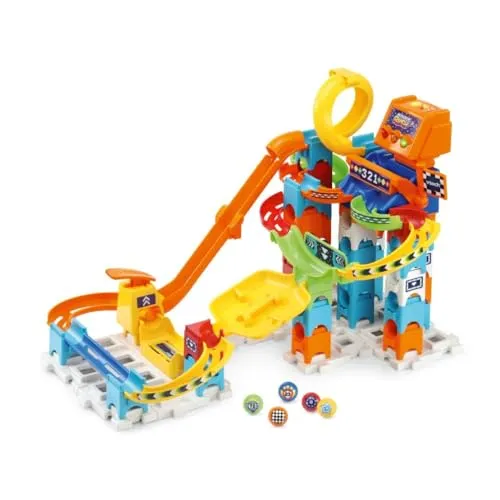 VTech Marble Rush Racing Set M200E Kugelbahn 73 Teile mit Sound