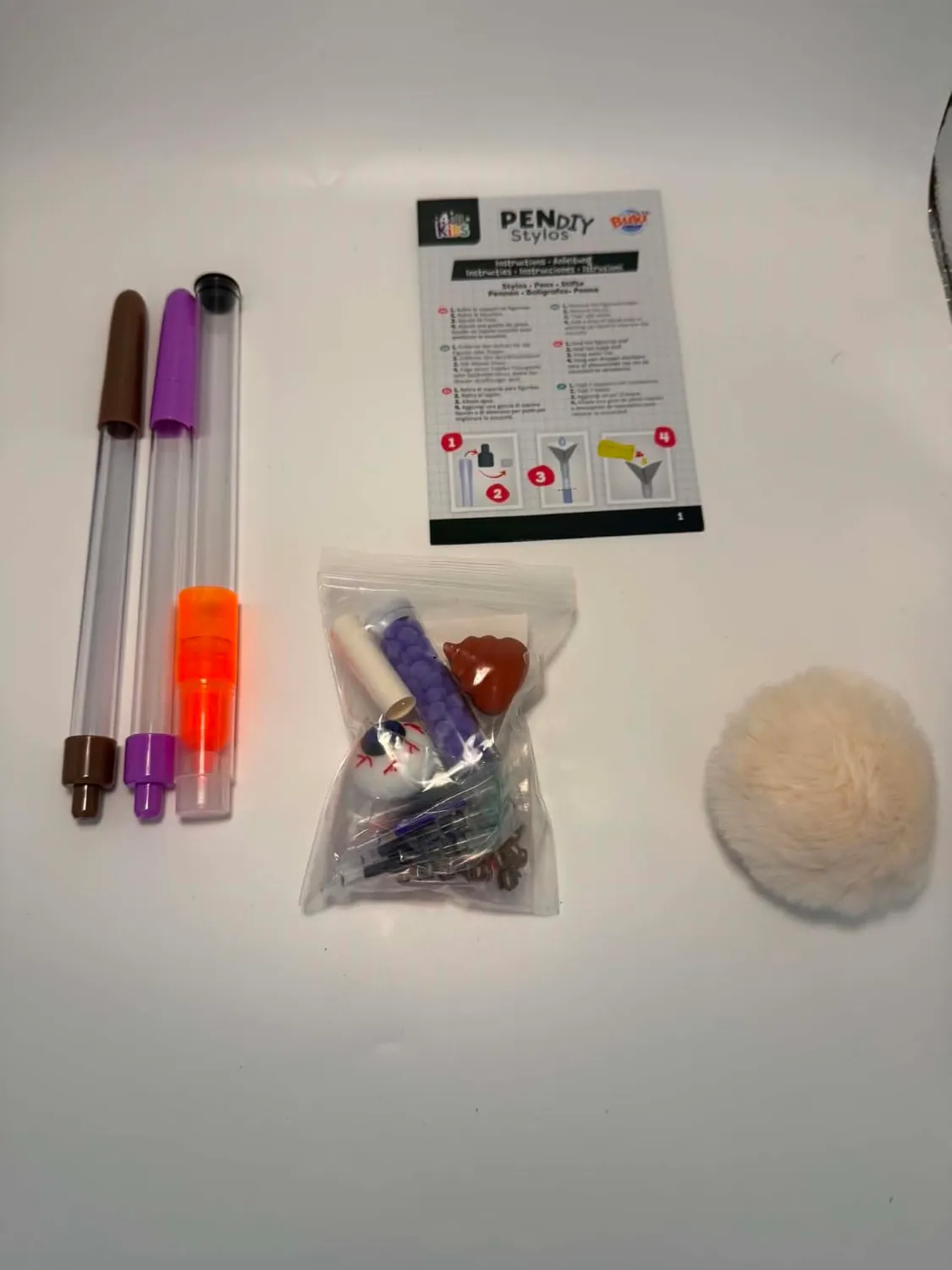 Buki France FK023 Kreativ-Set 3 Stifte radierbar Poop