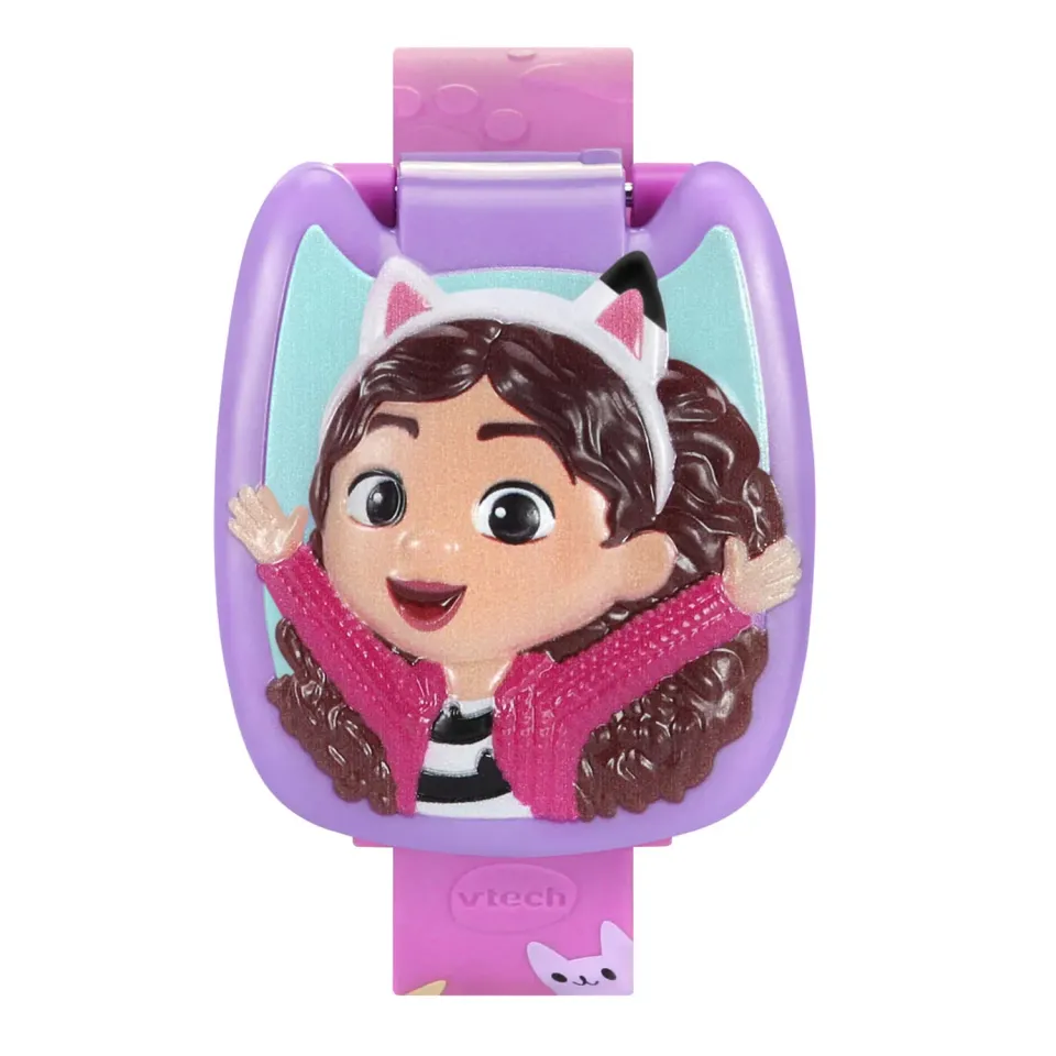 VTech Gabbys Dollhouse Lernuhr mit 4 Spielen und Stimme