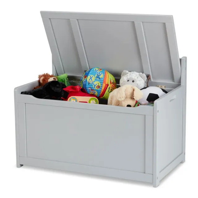Melissa & Doug Spielzeugtruhe Holz Grau 233 Liter XXL