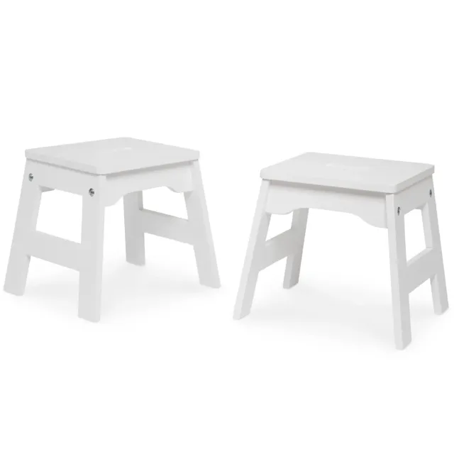 Melissa & Doug Wooden Stools Kinderhocker 2er-Set