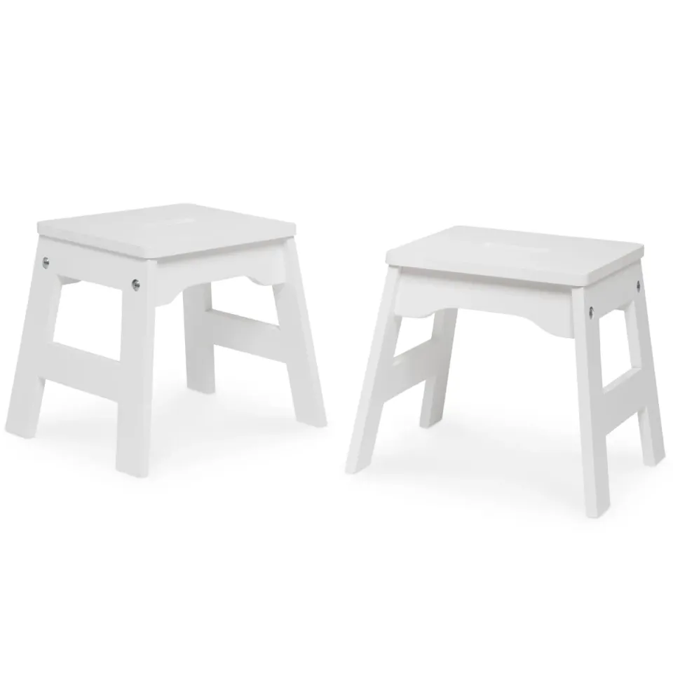 Melissa & Doug Wooden Stools Kinderhocker 2er-Set