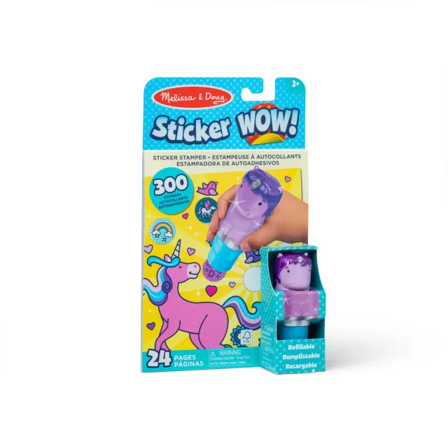 Melissa & Doug Sticker WOW! Stempel Einhorn Lila 324 Teile