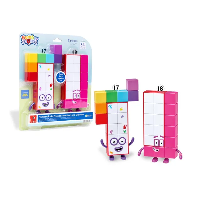 Learning Resources Numberblocks Siebzehn & Achtzehn Figuren 2er-Set Mathe