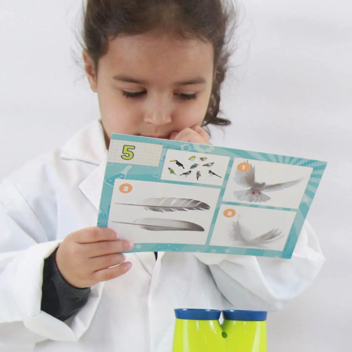 Buki Mini Sciences 9003 Mikroskop Weiß für Kinder ab 4