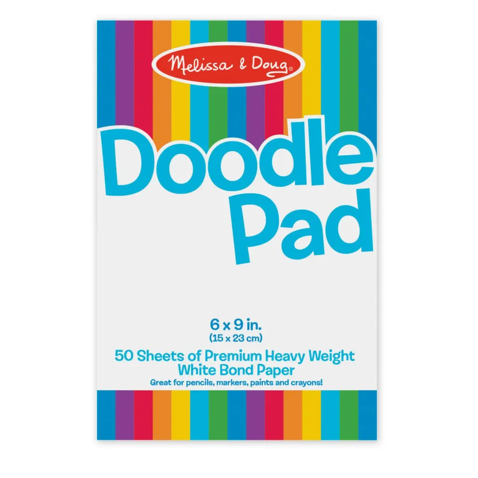 Melissa & Doug Doodle Malblock Zeichenpapier 15x23 cm