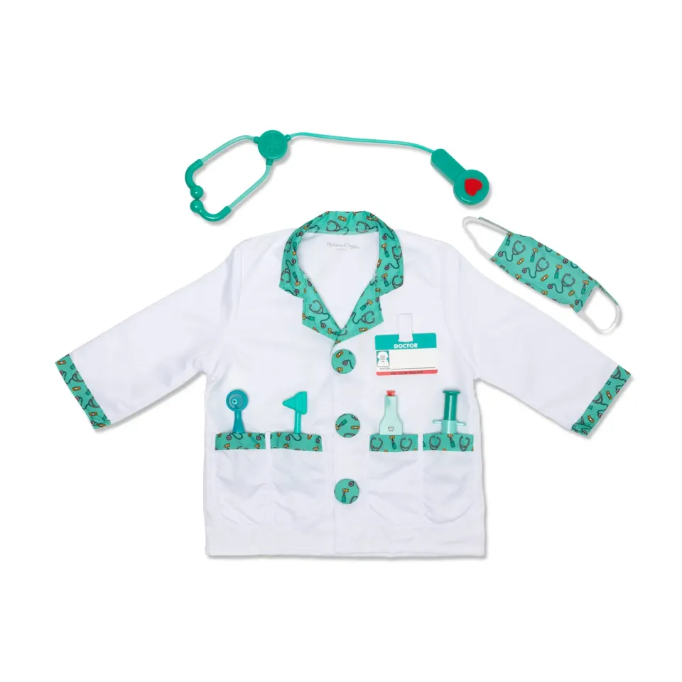 Melissa & Doug Doctor Costume Arztkostüm Verkleidung 3-6 Jahre