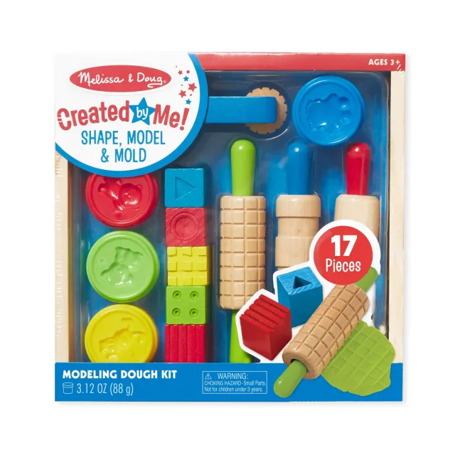 Melissa & Doug Created by Me Shape Model Mold Knetset 4 Farben ab 3 Jahren