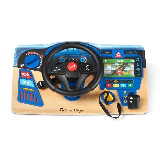 Melissa & Doug Vroom & Zoom Dashboard Lenkrad Holz