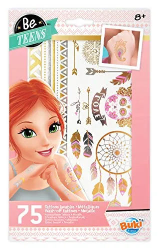 Buki Tattoos Metallic Rosa TA002 75 Tattoos ab 6 Jahren