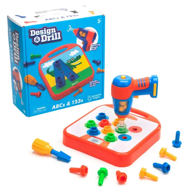 Learning Resources Design & Drill ABC & 123 Schraubspiel