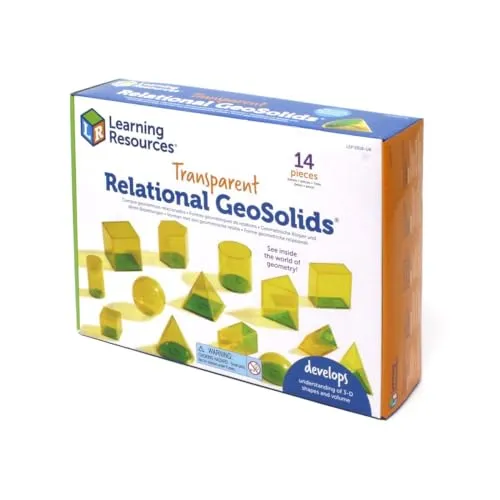 Learning Resources Relational GeoSolids Körper Set 14-teilig Volumen