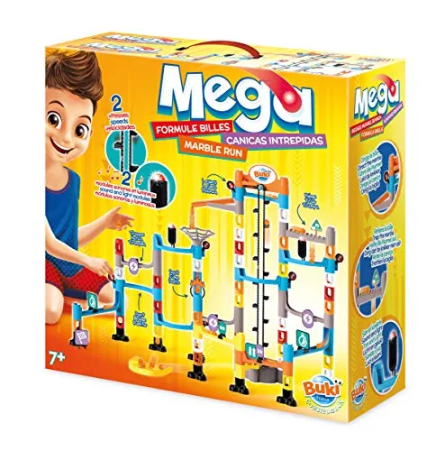 Buki PM852 Mega Formules Murmelbahn 70-teilig mit Lift Licht