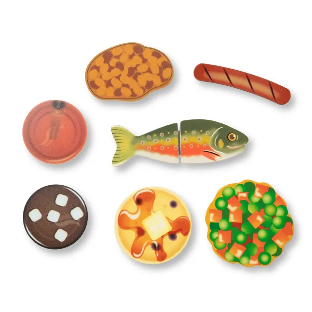 Melissa & Doug Let's Explore Camping Spielküche Holz 24-teilig