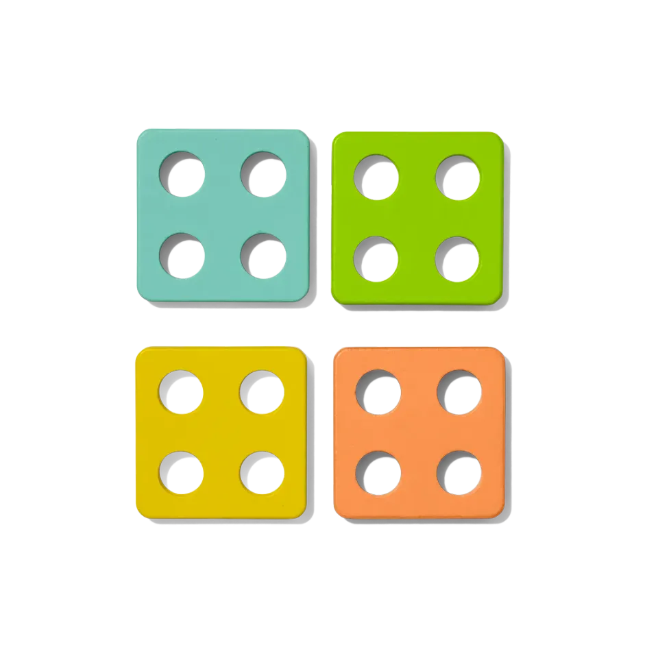Lovevery Sort Stack Steckpuzzle Quadrate 4er-Set Formen