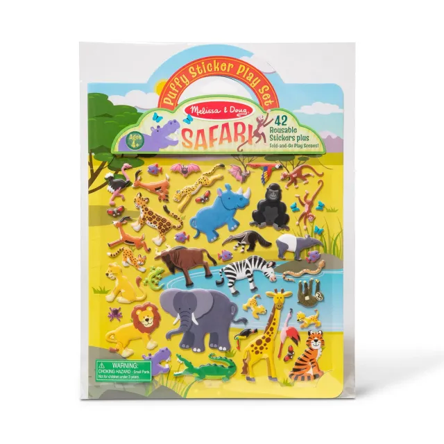 Melissa & Doug Puffy Sticker Safari Stickerbuch