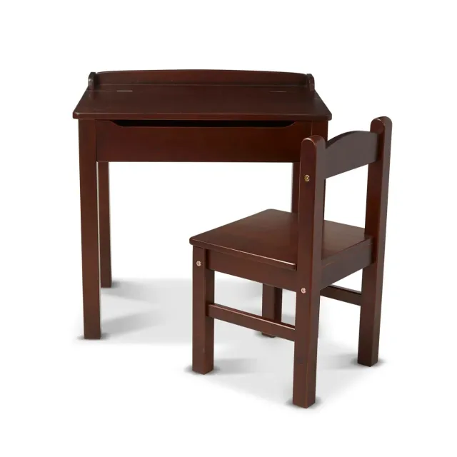 Melissa & Doug Child's Lift-Top Desk & Chair Kindertisch Espresso