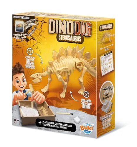 Buki France 445STE Ausgrabungsset Stegosaurus 20 cm ab 8 Jahren