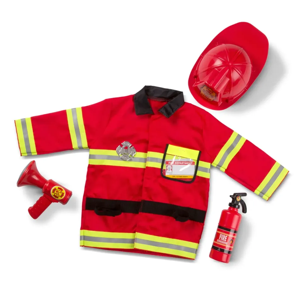 Melissa & Doug Fire Chief Feuerwehrkostüm Set 3-6 Jahre