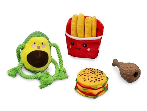 Buki Pets PET002 Hundespielzeug-Set 4-teilig Food