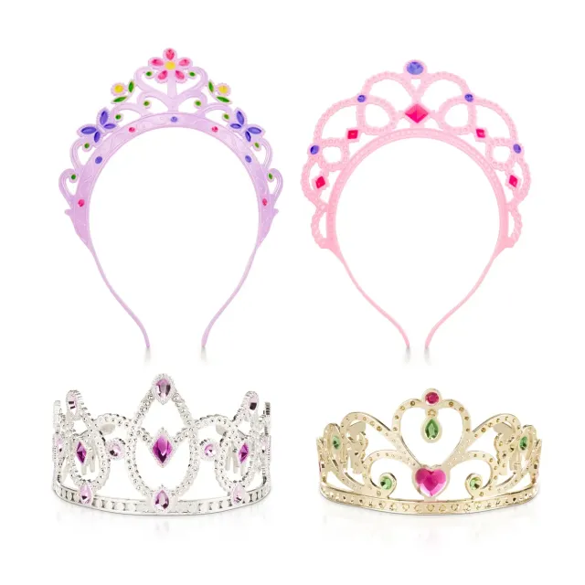 Melissa & Doug Role Play Crown Jewels Tiaras 4er-Set
