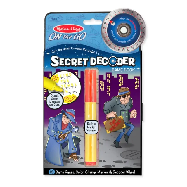 Melissa & Doug Secret Decoder Rätselbuch Reisen 18 Seiten