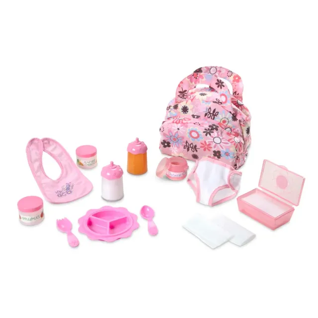 Melissa & Doug Mine to Love Puppenzubehör Füttern Wickeln Set