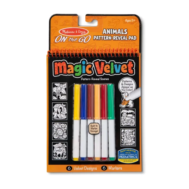 Melissa & Doug Magic Velvet Animal Scenes Malbuch Tiere