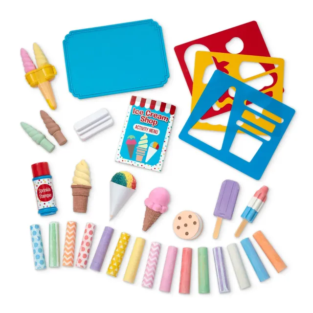 Melissa & Doug Eis Kreide Set 33 Teile für Straße