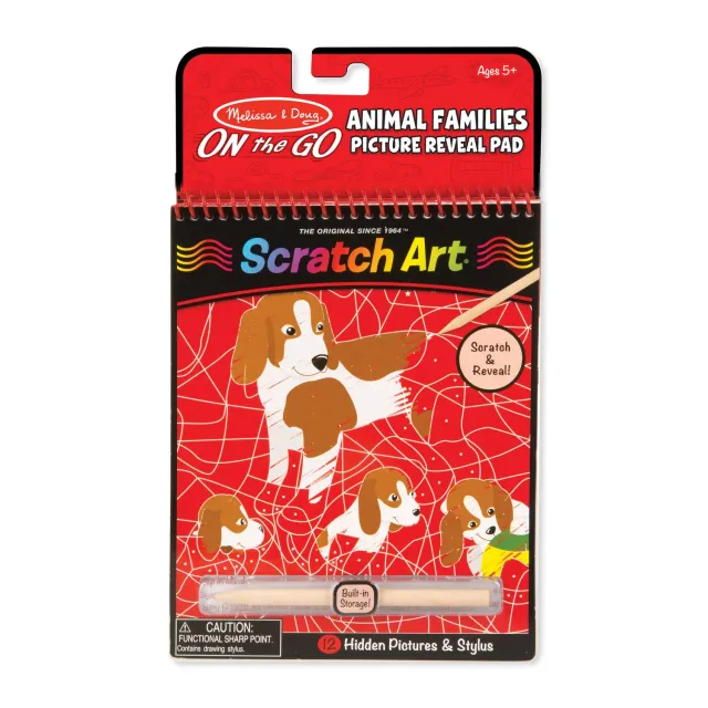 Melissa & Doug Animal Families Kratzblock Stift ab 3 Jahre
