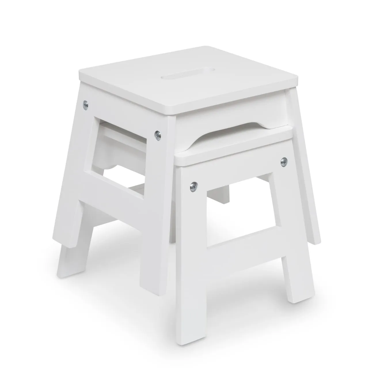 Melissa & Doug Wooden Stools Kinderhocker 2er-Set