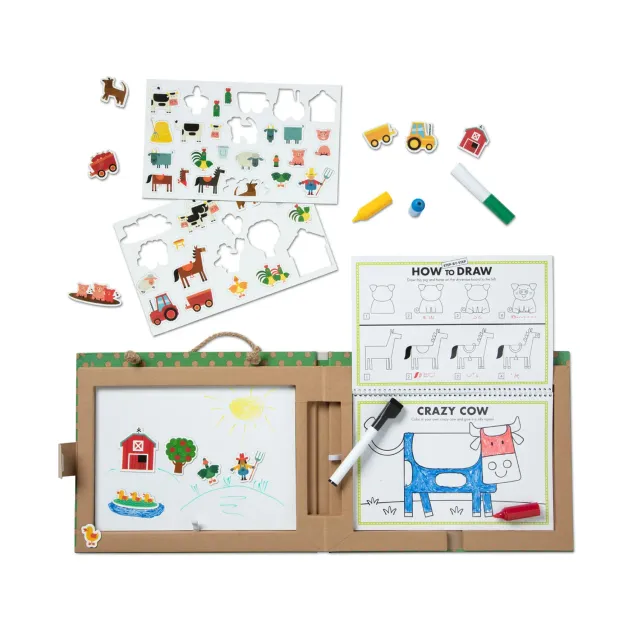 Melissa & Doug Natural Play Farm Malset magnetisch ab 3 Jahre