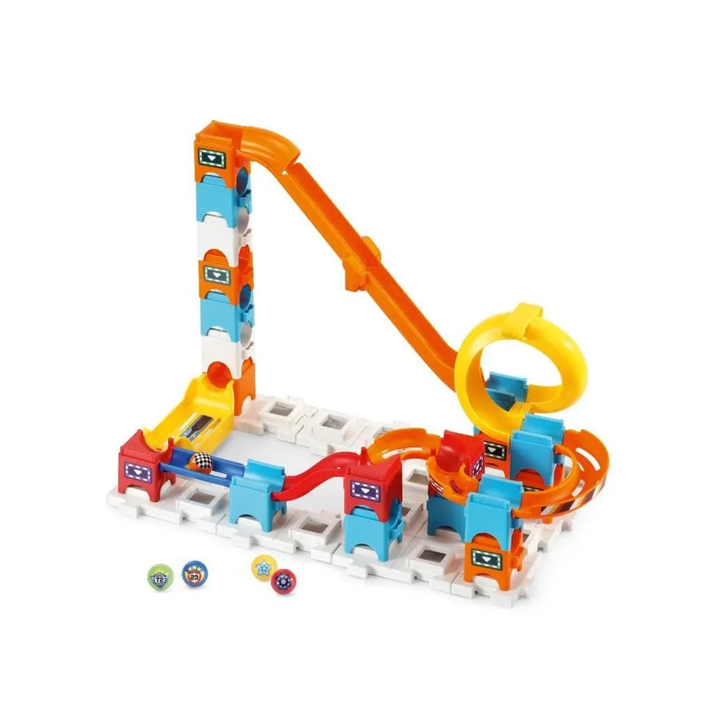 VTech Marble Rush Racing Set M200E Kugelbahn 73 Teile mit Sound