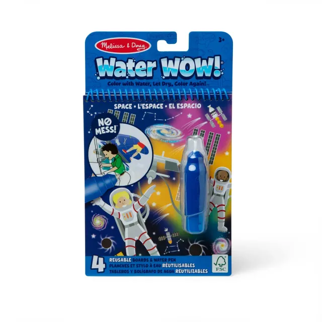 Melissa & Doug Water Wow Space Wassermalbuch 4 Seiten nachfüllbar