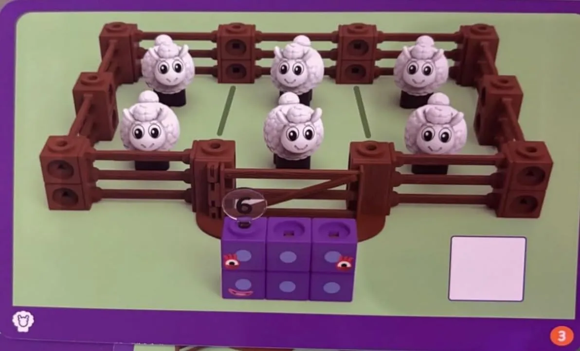 Learning Resources MathLink Numberblocks Bauernhof Schafe 53-tlg.