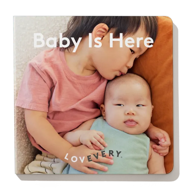 Lovevery Baby is Here Pappbilderbuch Geschwister Englisch