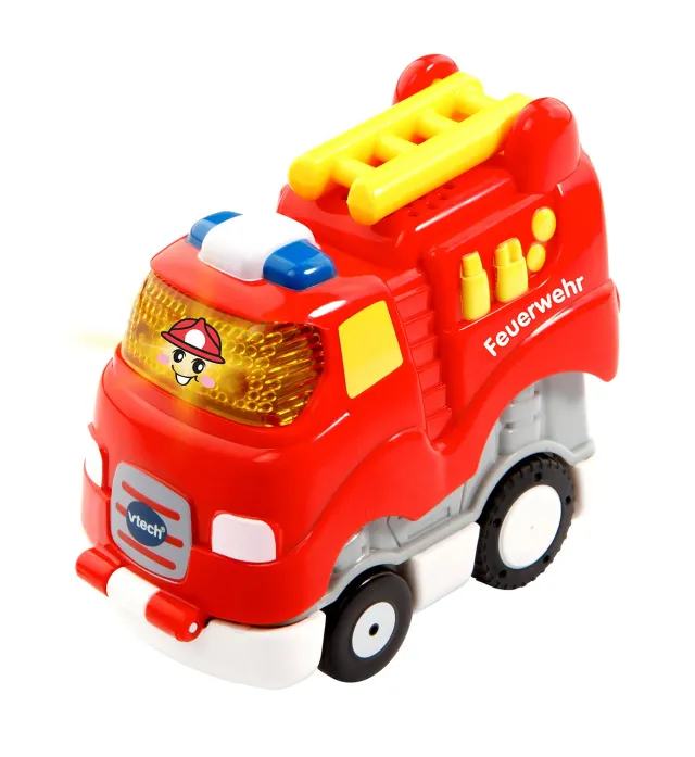 VTech Tut Tut Baby Flitzer Press & Go Feuerwehr Spielauto mit Sound