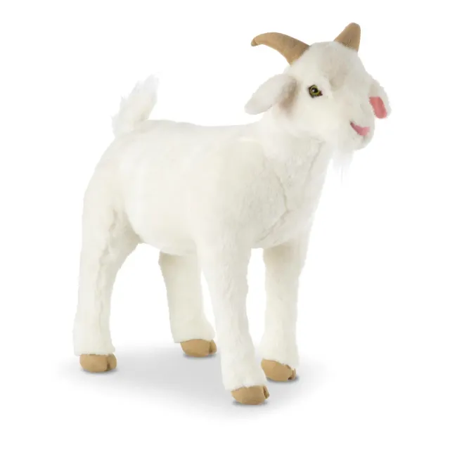 Melissa & Doug Ziege Plüschtier 57 cm weiß lebensnah