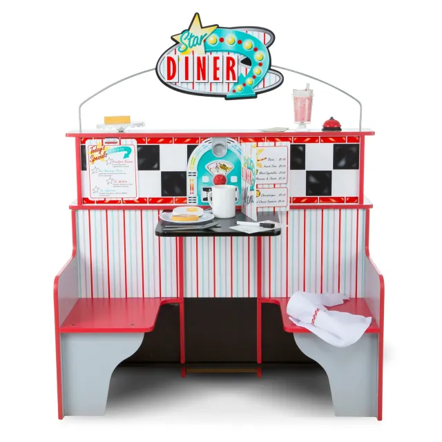 Melissa & Doug Star Diner Restaurant Spielküche Holz