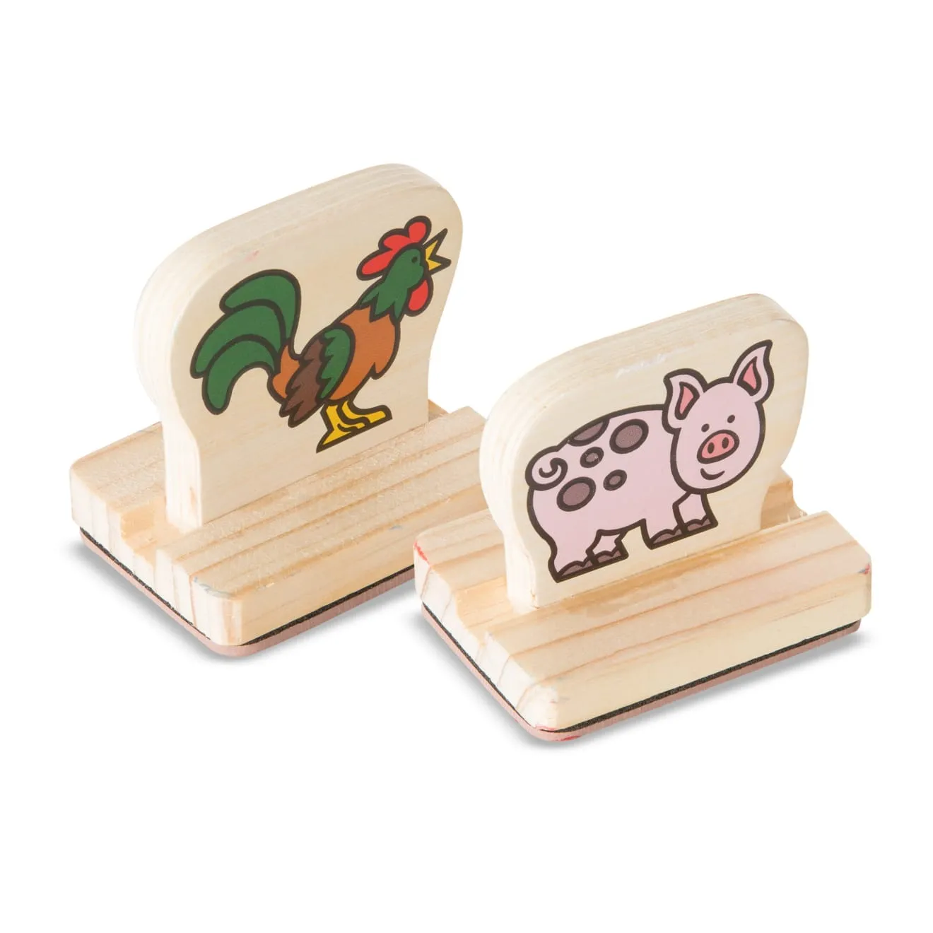 Melissa & Doug Farm Holzstempel Stempelset 8 Stempel