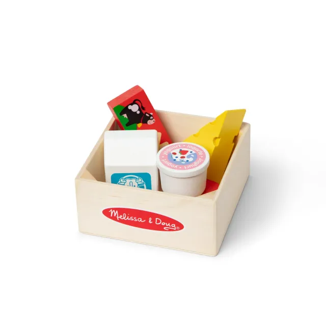 Melissa & Doug Food Groups Dairy Spiellebensmittel Holz Milchprodukte
