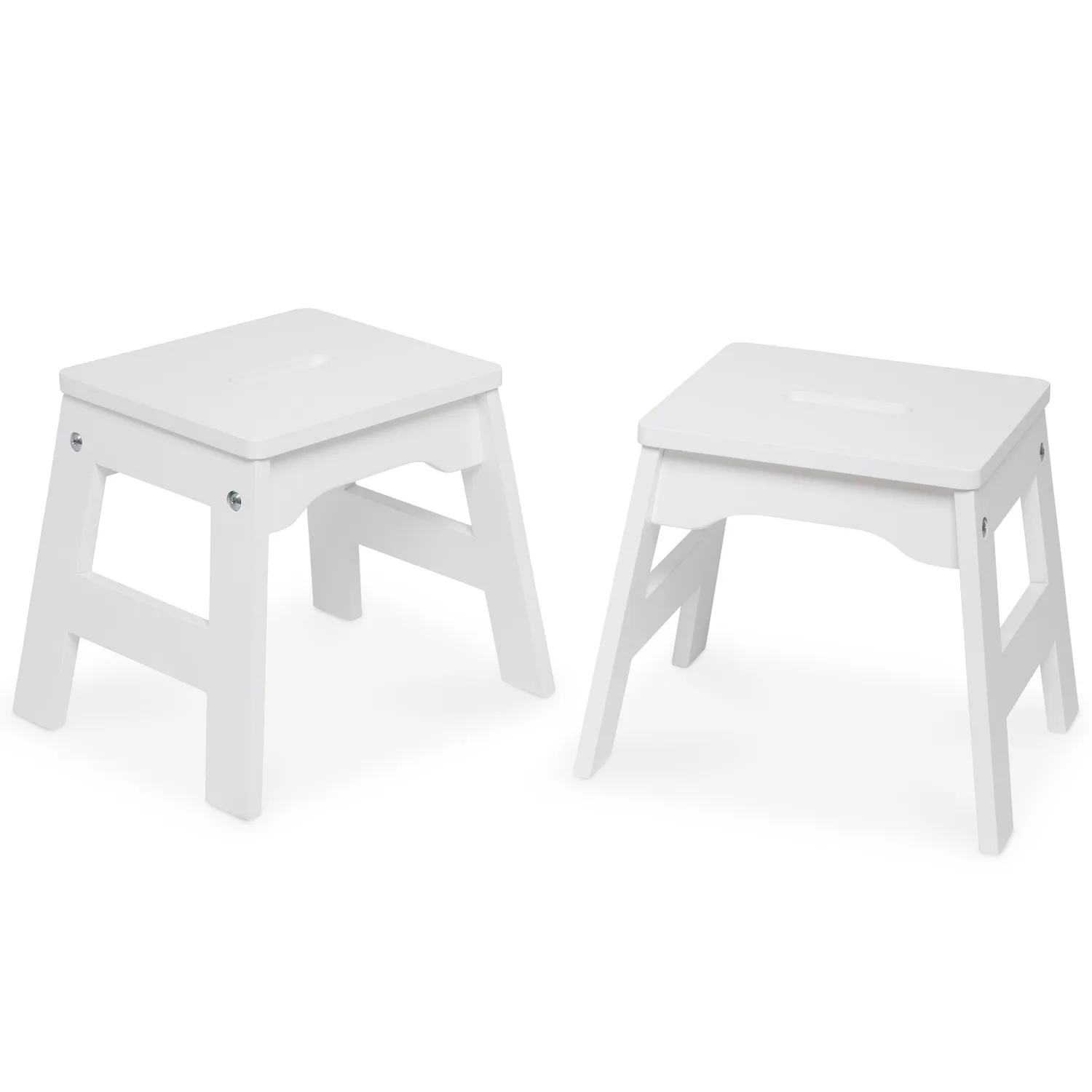 Melissa & Doug Wooden Stools Kinderhocker 2er-Set