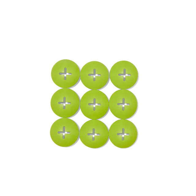 Lovevery Companion Lime Buttons Steckknöpfe 9er Set Grün