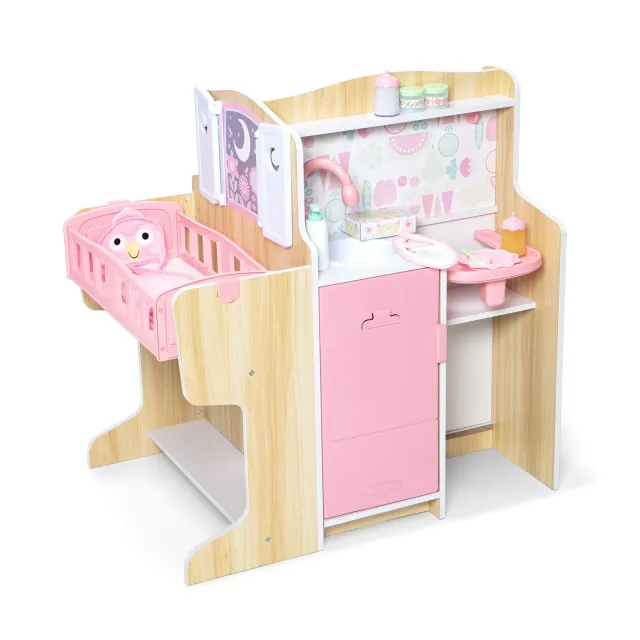 Melissa & Doug Baby Care Center Puppen Pflegestation Holz