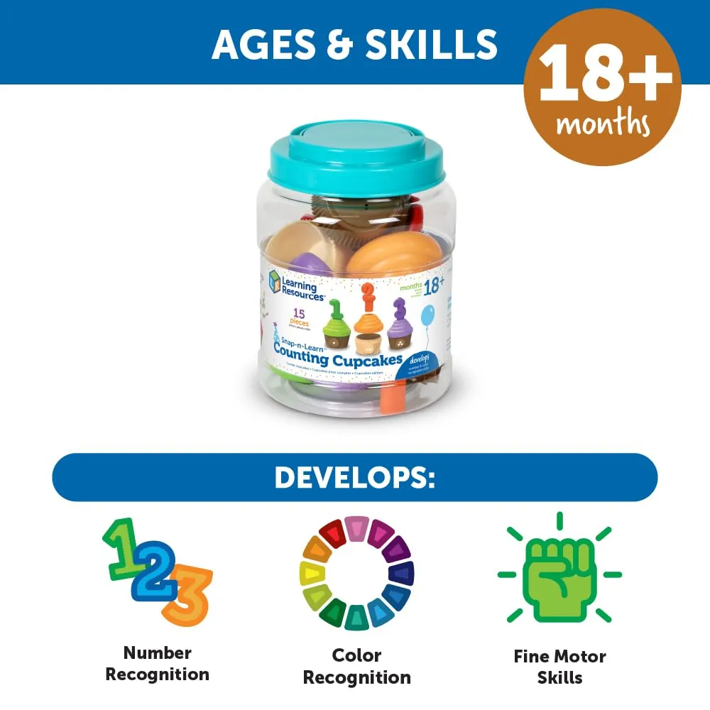Learning Resources Zahlen-Cupcakes Lernspiel ab 18 Monate