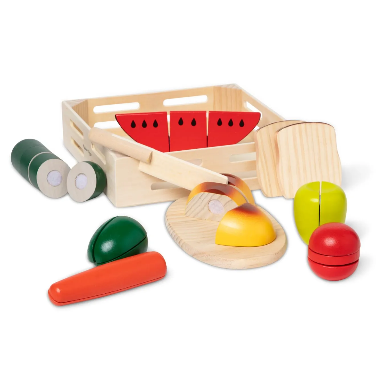 Melissa & Doug Cutting Food Schneideessen Holz 8-teilig