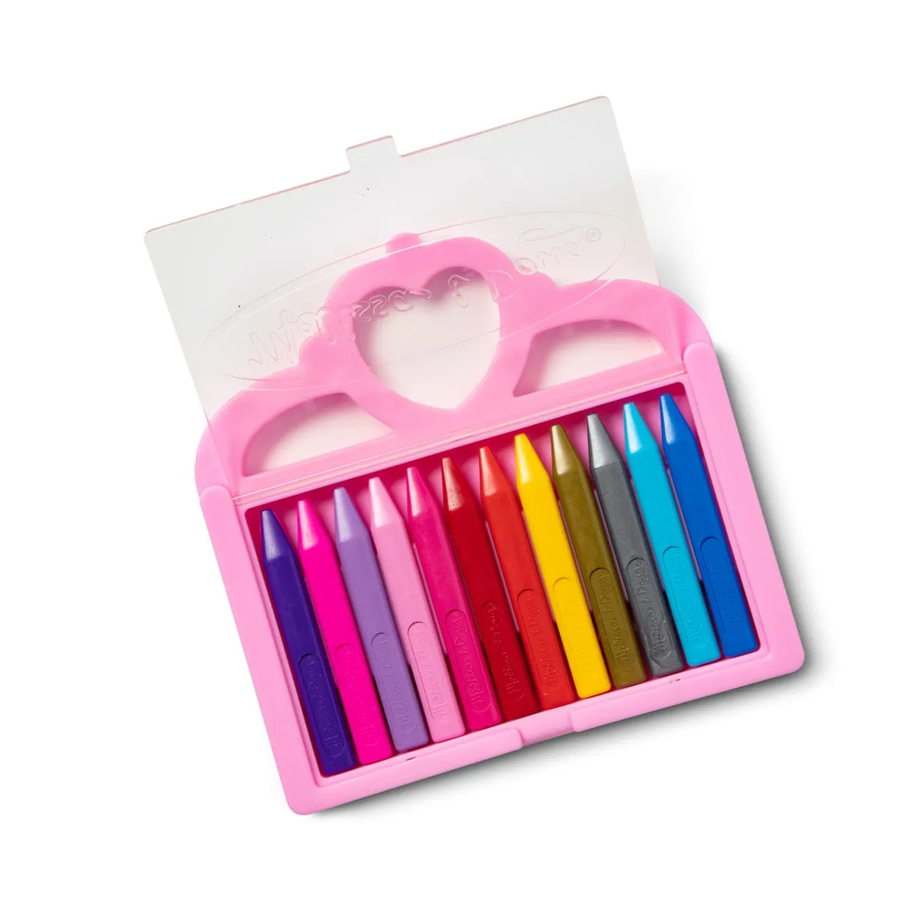 Melissa & Doug Princess Wachsmalstifte 12 Stück Tiara-Box
