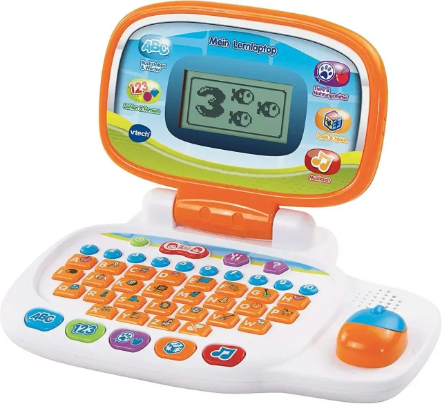 VTech Mein Lernlaptop Kinderlaptop Orange 30 Spiele